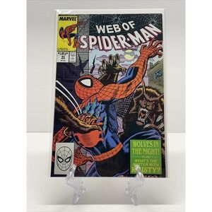Web of Spider-Man #53 Direct Edition Cover (1985-1995) Marvel Comics